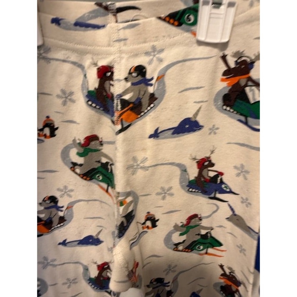 Hanna Andersson Pajamas "Go By Snow" 130 cm 8 Play - Picture 4 of 6